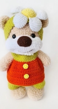 Crochet Wonders Design - Crochet Funny Bear - Olga Kurchenko - Flower Bear Clothes for 22 cm Toy