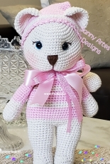 Little bear in pink pajamas