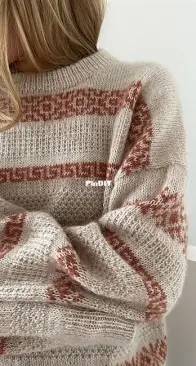 Terracotta Sweater - Lene Holme Samsøe - LeKnit - English Danish German Norwegian