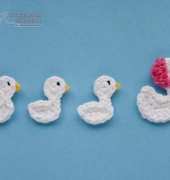 One and Two Company - Carolina Guzman - Mom duck and her ducklings Applique