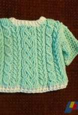 Noelle Stiles - Inverness Cable Baby Sweater