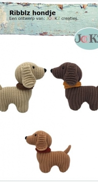 Jookz creaties - Joke Postma - Ribblz Dog - Ribblz Hondje - Dutch