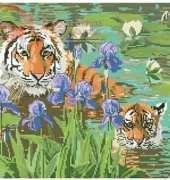 Candamar 51205 Mom and baby tigers