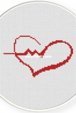 Daily Cross Stitch - Heartbeat