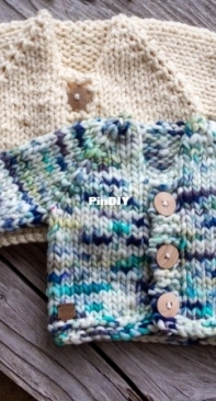 Hawser Baby Cardi by Vanessa Ewing