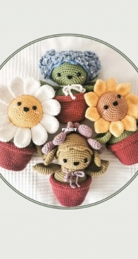 E.M.I. Creations - Emi Creations by Chloe - Chloe Yuen - Plant Heads - Didi the Daisy - Heather the Hydrangea