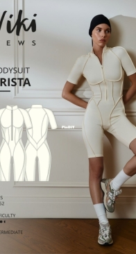 Viki Sews - Arista Bodysuit - Ариста комбинезон - Sizes 34-52 - English, Russian