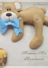 Mama Mia Handmade-Felting Teddy Bear-Free Pattern/Portuguese
