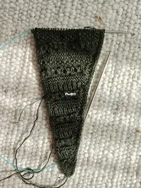 Casting on Mara Scarf