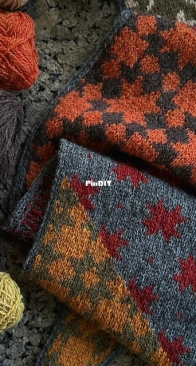Quilt Star Scarf KNIT by Susan Chin