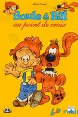 Boule & Bill au point de croix de Marie Pieroni aux éditions Fleurus - DMC