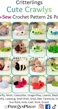 Pawgys Place - Kelly Muti - Critterlings Cute Crawlys 26 pack