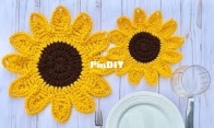 Crafty Kitty Crochet - Melissa Moore - Sunflower Placemats - free