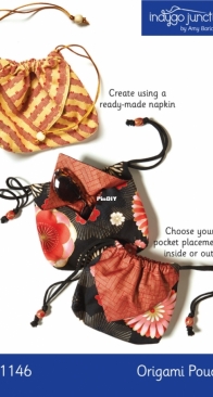 Indygo Junction - IJ1146 -  Origami Pouch - Free