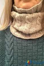 TEKstars Original Patterns-The Four Cs: Cross Country Cable Cowl by Barbara Schumacher-Free