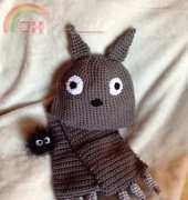 Amanda Shore - Capitaine Crochet - My Neighbor Totoro Hat & Scarf - free