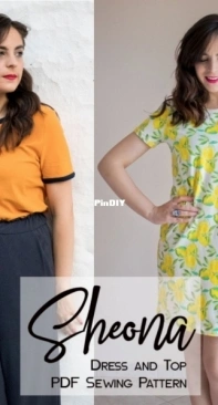 Sheona Dress and Top (size 4-28) - Ak Patterns