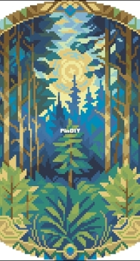 Stitching Land - Art Nouveau Forest  XSD + PCS