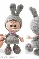 Little Owls Hut - Galina Stelmakhova - Doll in an Easter Rabbit outfit