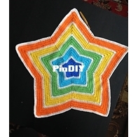 Star blanket in rainbow