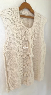 Linen Vest by Doctora Palillos - Spanish - Free