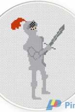 Daily Cross Stitch - Teenage Knight