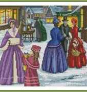 Victorian Christmas Eve by Sandy Littlejohns from Cross Stitch Collection 124