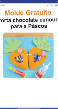 Entre Feltro E Fofuras - Porta Chocolate Cenoura Para a Pascoa - Portuguese - Free