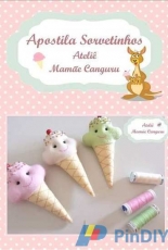 Mom Kangaroo Workshop - Little Sorbet in Felt - Portuguese - Free