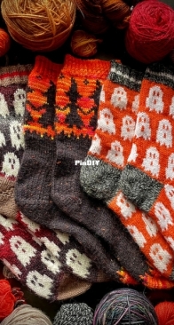 Spooky Sock Set by Charlotte Stone - Stone Knits
