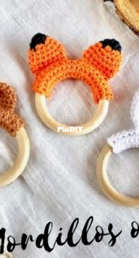 Bhindi crochet - Celeste Ronzano - Ear Teethers - Mordillos orejitas - Spanish - Free