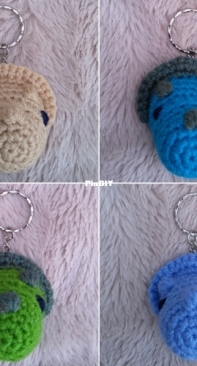 Crochet at Teris - Teri Hamilton - Triceratops Keychain - Free