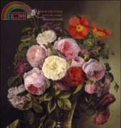 Golden Kite 1957 - Summer Roses in a Crystal Vase (small)