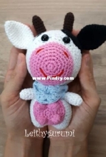 Leithygurumi - Cute Little Cow - English and Turkish - Free