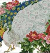 LUCA-S 462 Peacock and Flowers
