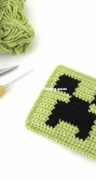 Stitch by Fay - Fay Lyth - Minecraft Creeper Coaster Pattern - Free