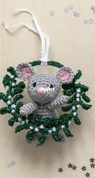 Anchor Crafts - Airali Design - Ilaria Caliri - Little mouse wreath - English, German, Dutch - Free