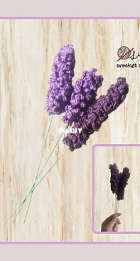 Luna the Ladybird - Luna Crochet Design - Kat Witherall - Lavender plant - Free