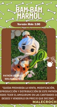 Male Crochet/Maale Crochet - Mayra/Ma Ale González Mtz  -  Bamm-Bamm Rubble V.2 - Bam Bam Marmol V.2 - Spanish