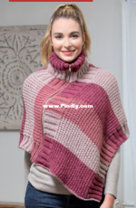 Premier Yarns Design Team-Budrose Poncho-Free.