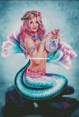 HAED HAEBA 20170181 Mermaid Visions Spring Flowers by Brigid Ashwood