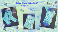 Mads Kleine Welle Socken by Petra Baur-German-Free