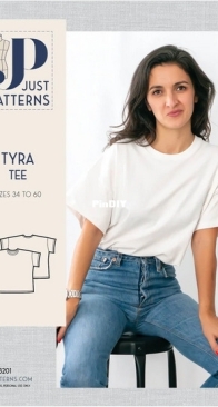 Just Patterns - No 3201 - Tyra Tee - Sizes 34-60 - English, French