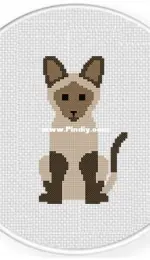 Daily Cross Stitch - Siamese Cat