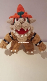 Bowser of super mario world. What an amigurumi