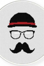 Daily Cross Stitch - Hipster