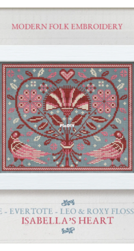 Modern Folk Embroidery - Isabella’s Heart  XSD+PCS