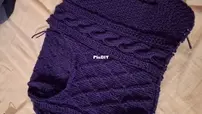 purple moby sweater