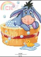 Vervaco 70.979 Eeyore in bathtub pcs