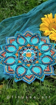 Firussa_art - Anastassia Bondarenko - Анастасия Бондаренко - Amethyst Doily - Салфетка Аметист - Russian
